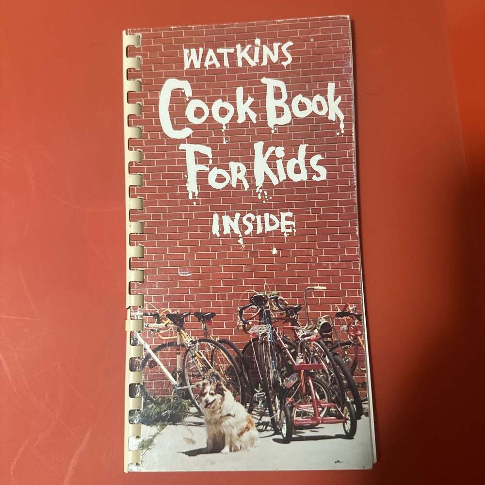 Vintage Watkins Cook Book For Kids Spiral Bound Recipe Booklet